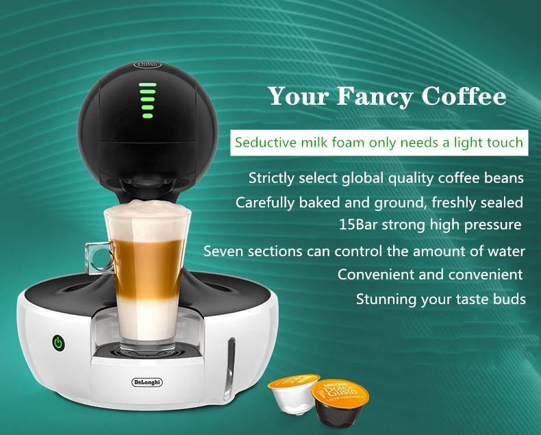 Krups Nescafe Dolce Gusto Silver KP350B40 Drop Touch Coffee Machine 1500w 15bar