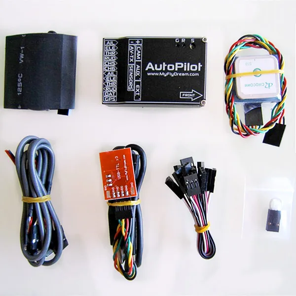 MFD MyFlyDream Flight Control System UAV AutoPilot Unit APM compateble w/10 waypoints and GPS for RC Plane long range system