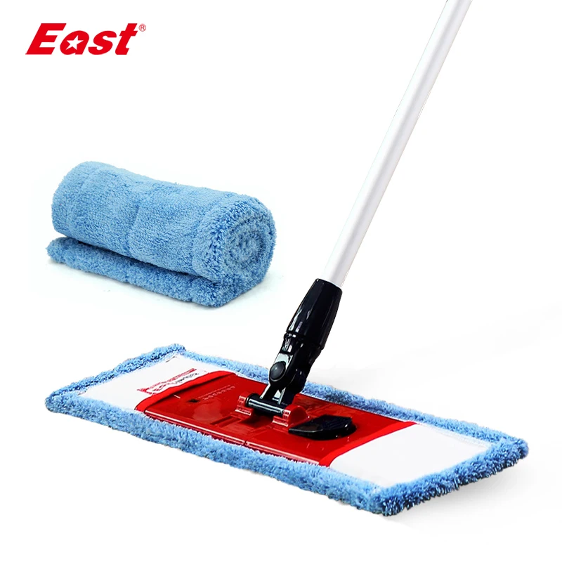Buy East flat telescopic mop with pole microfiber cloth towel home floor