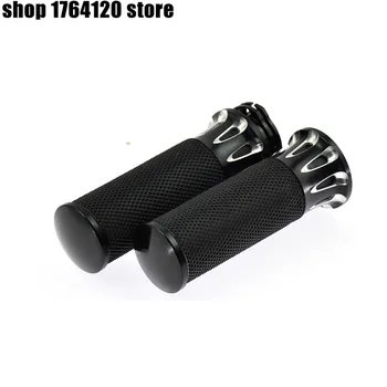 

Motorcycle Handle Grips 1" 25mm Black Aluminum CNC Handlebar For Harley Touring Dyna Sportster 883 1200 XL Softail Custom