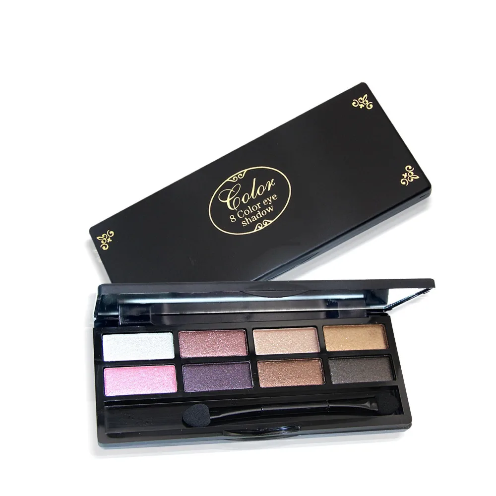 

NOVO Professional 8Color Nude Eyeshadow Palette Makeup Naked Smoky Shimmer Eye Shadow Palette Set Pigment Eyeshadow With Brush