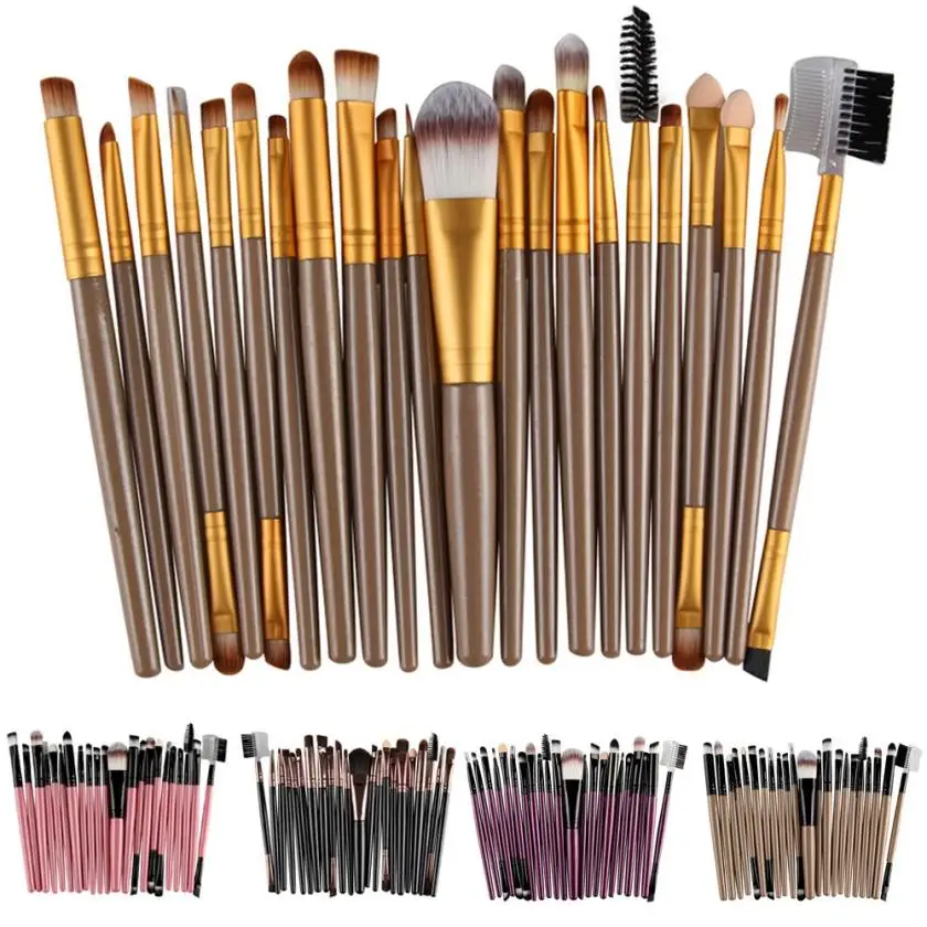 

New fashion high quality 22Pcs/Set Makeup Brush Tools Make-up Toiletry Kit Wool Make Up Brush Set set pennelli trucco Anne