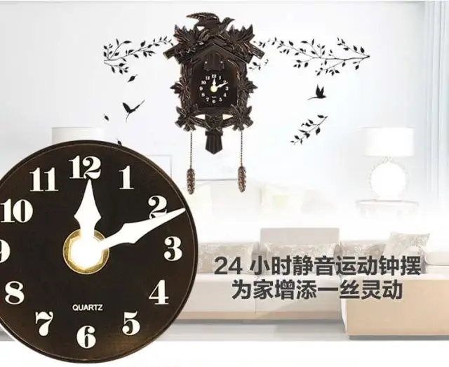 Часы с огурцом, настенные часы, будильник с птицей, подвеска для детской комнаты, домашний декор, женские часы, Relogio Parede, тайный тайник 50ZB026