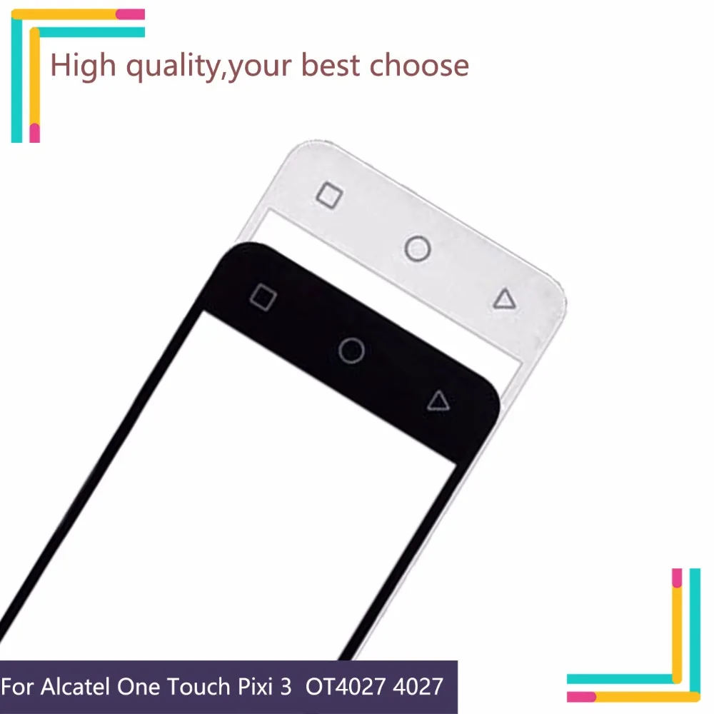 4," для Alcatel One Touch Pixi 3 4027D 4027X5017 5017E VF795 OT4027 4027 Smart speed 6 передняя внешняя стеклянная линза Touch NO Flex