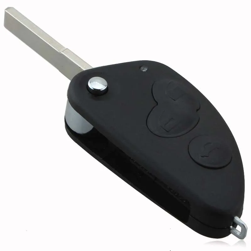 

MAYITR 3 Button Flip Remote Key Fob Shell Case for Alfa Romeo 147 156 166 GT JTD TS Replacement Car Key Cover