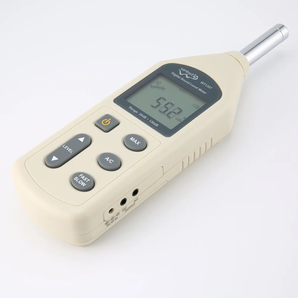 LCD Digital Sound Level Meter Noise Volume Measuring Instrument Decibel Monitoring Tester 30-130dB