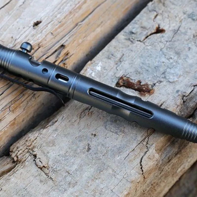 Najtaniej Gorąca sprzedaż przenośny samoobrona długopis taktyczny element do tłuczenia szkła z przełącznikiem śrubowym projekt Outdoor Sports Security wyposażenia awaryjnego