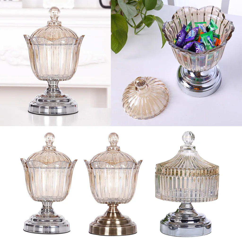 

Glassware Clear Glass Apothecary Jars Wedding Party Candy Buffet Snacks Containers Bottle with Lid