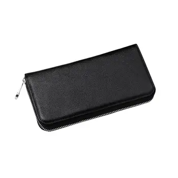 

Men's women wallet 2019 Anti-Theft Long Organ Multiple Card Slot Zipper Purse Passport Holder мужское портмоне