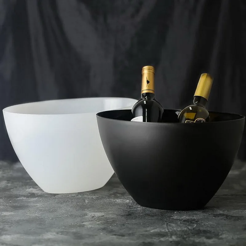 Hot sale acrylic ice champagne bucket plastic beer bucket PC Scrub