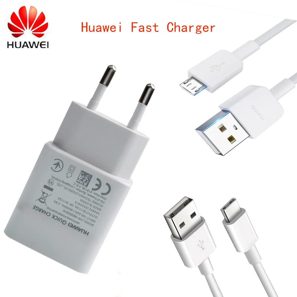 

Original HUAWEI USB Fast Charger Adapter 9V/2A Data Cable For HUAWEI P20 Lite P7 P8 Lite P9 Lite P10 P20 Honor 8 Lite 7i 6X 5C