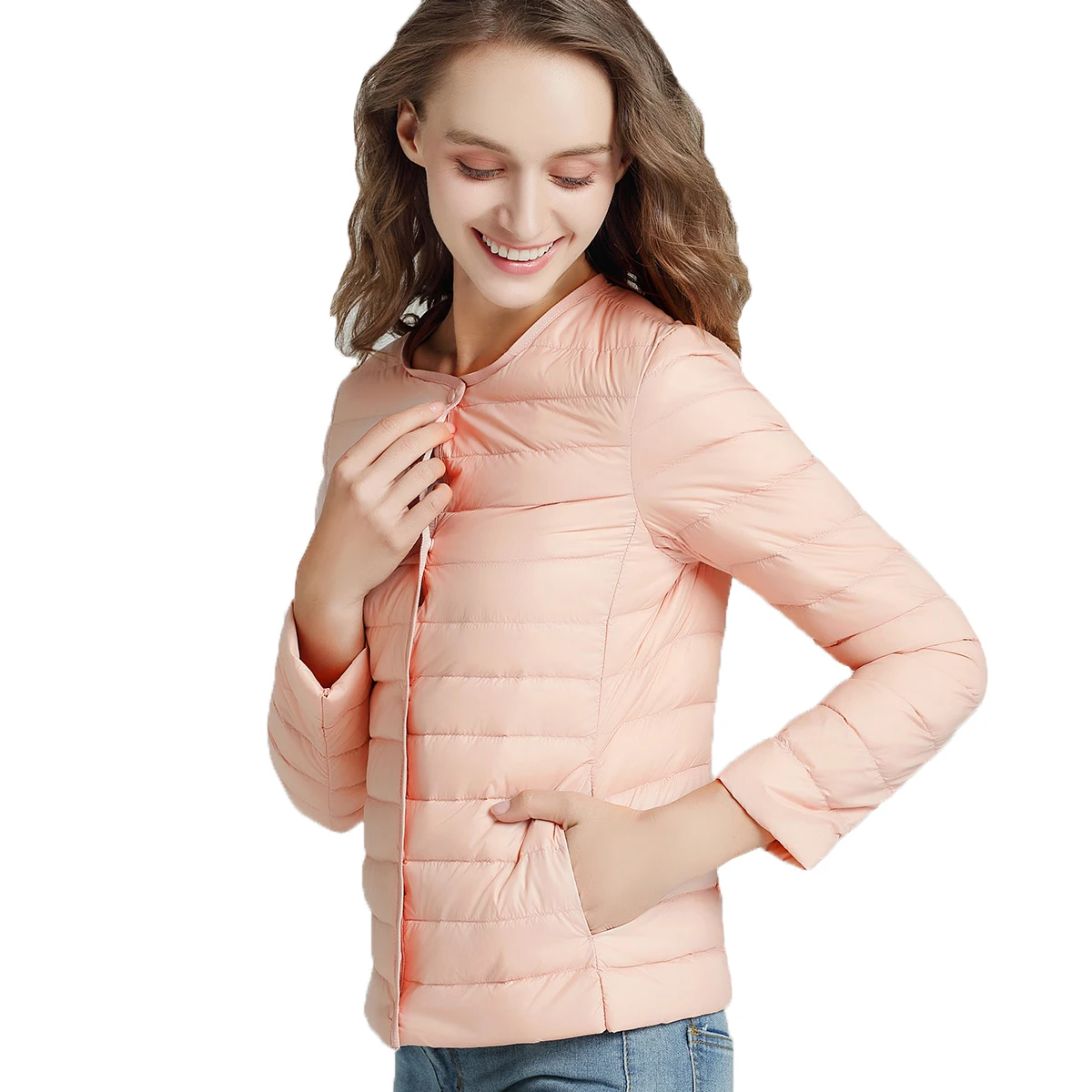 

New Women Ultra Light Down Compact Jacket Female Spring Autumn Winter Parka Lightweight White Duck Down Coat Plus Size HI-Q