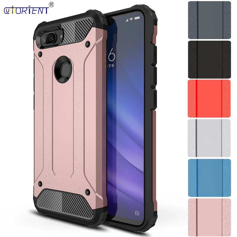 Чехол для Xiaomi Mi 8 Lite Xiomi гибридный защитный чехол телефона Xaomi мягкий силиконовый