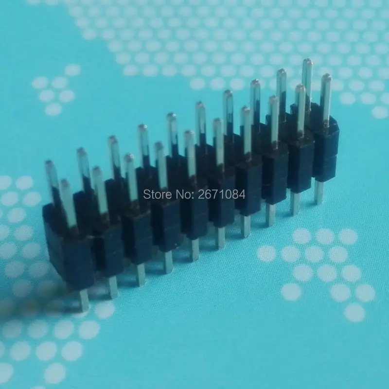 1000 шт./лот 2 * 10Pin двухрядные Прямо 2.0 мм штыревой разъем газа для печатных плат Ardunio