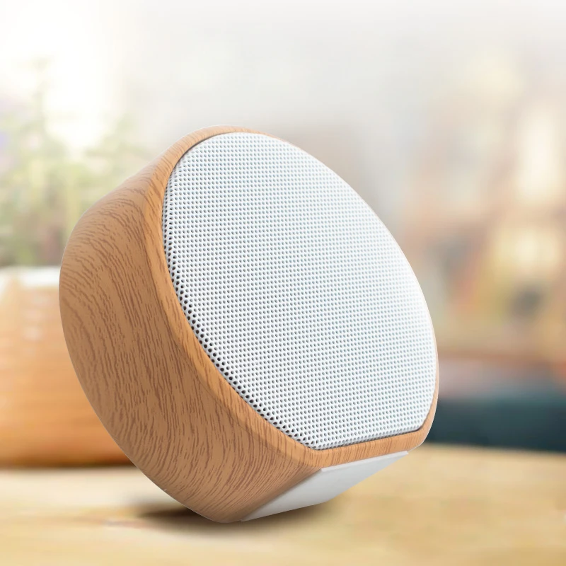 

Outdoor Wireless Bluetooth Speaker Stereo Portable Speaker Built-in mic Woden Look with Aux Port Support TF Card Play Heavy Bass