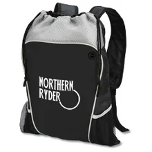 Children Polyester Drawstring Backpack School Bag Headphone Eyelet Student Laptop Shoulder Backpack Light Book Bag Vkystar