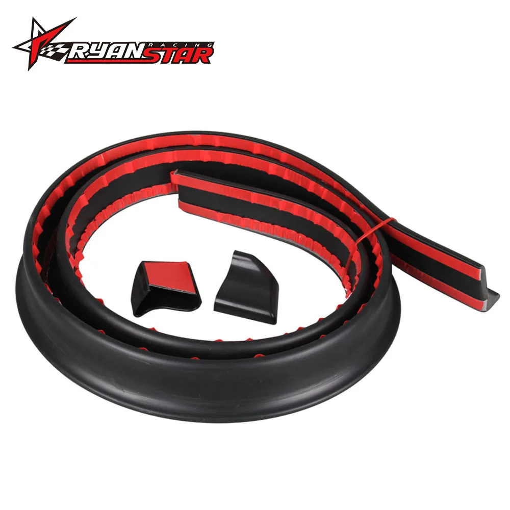 

Universal Rubber Soft Black Car Rear Spoiler 40mm Width 1.5m Length Exterior Rear Spoiler Kit For Honda For BMW OT163-BK