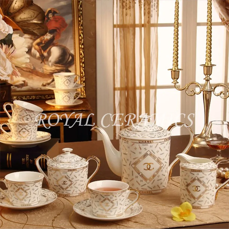 Porcelain Coffee Cup And Saucer Bone China Set C Mark Coffee Cup And Saucer Bone China