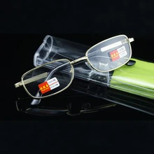 = Clara Vida Роскошные анти радиационная усталость смолы или натуральный кристалл линзы очки для чтения с чехол+ 1+ 1,5+ 2+ 2,5+ 3+ 3,5+ 4