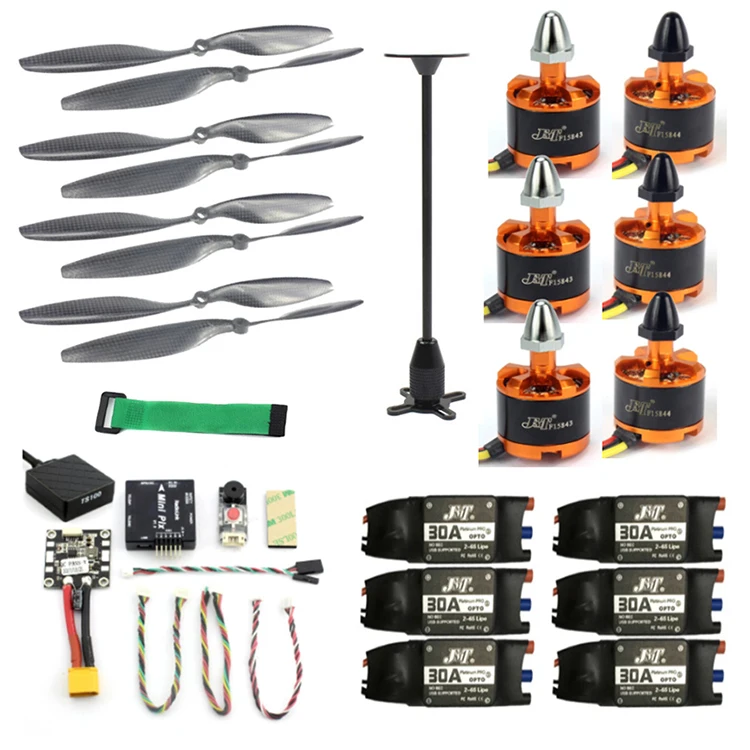 

JMT DIY Kits Radiolink Mini PIX M8N GPS Flight Control 920KV Brushless Motor ESC Propeller for 6-axis/4-axis RC Helicopter