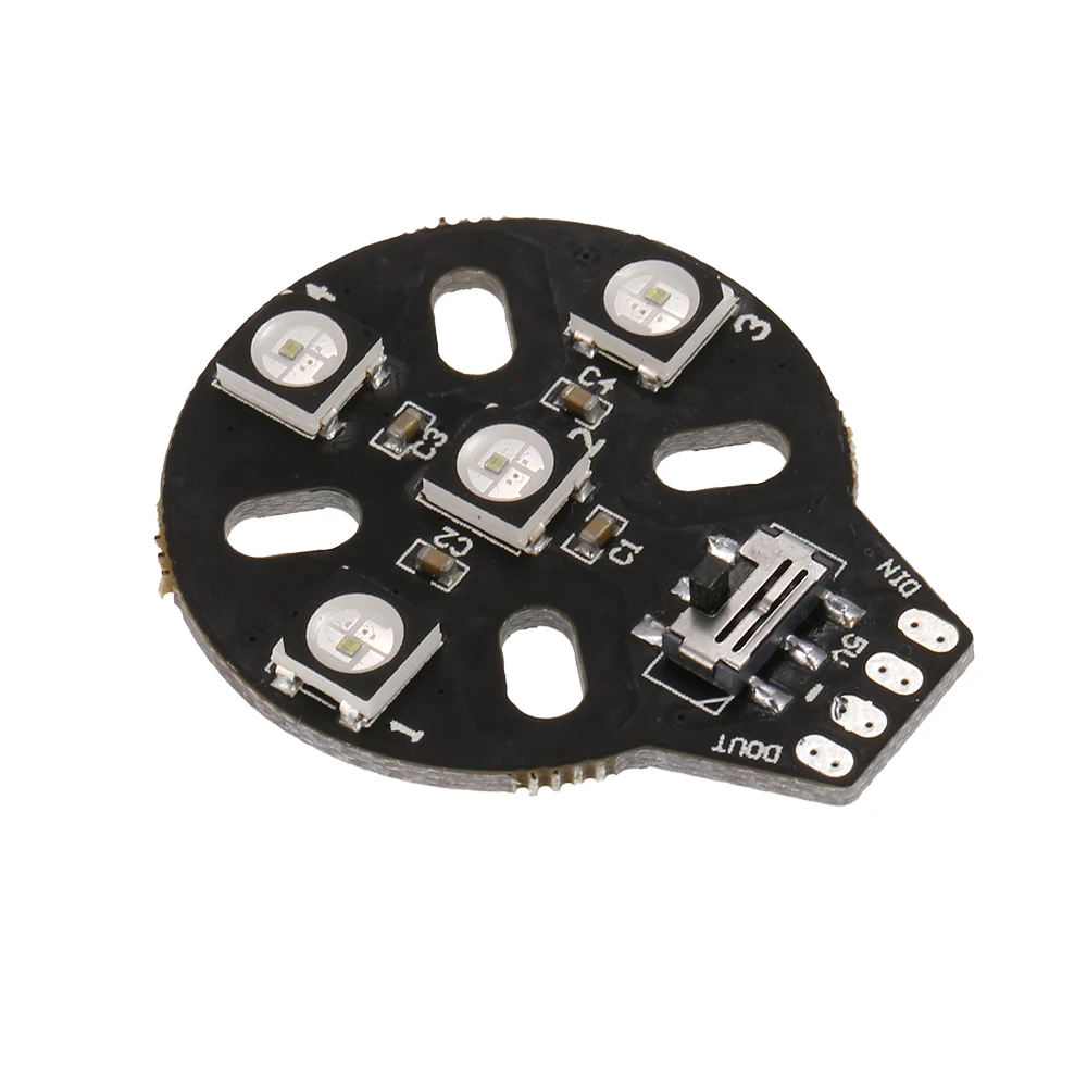 4pcs WS2812B 5V 5050 RGB Motor Led Board for Naze32 F3 CC3D Flight Control RC Racing Drone Quad LED Light Lamp Quadcopter Part (5)