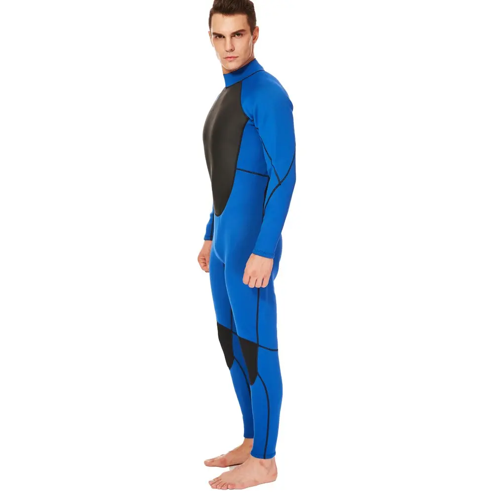 

REALON Full Bodysuit 3MM Men's Scuba Diving Suits CR Neoprene One-piece Triathlon Wetsuit Surfing Swimming Snorkeling Wet Suit