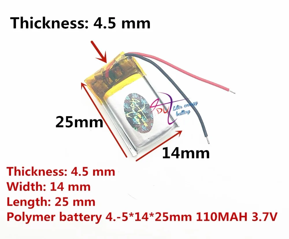 Литий-полимерная батарея с защитной платой для Bluetooth MP3 MP4 MP5 GPS Digital F размер 451425 3 7 в