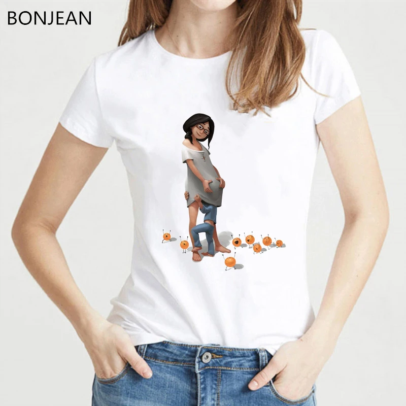 

Funny t shirt women super mom tshirt femme Mother's Love Cartoon t-shirt female harajuku kawaii tee top korean style clothes