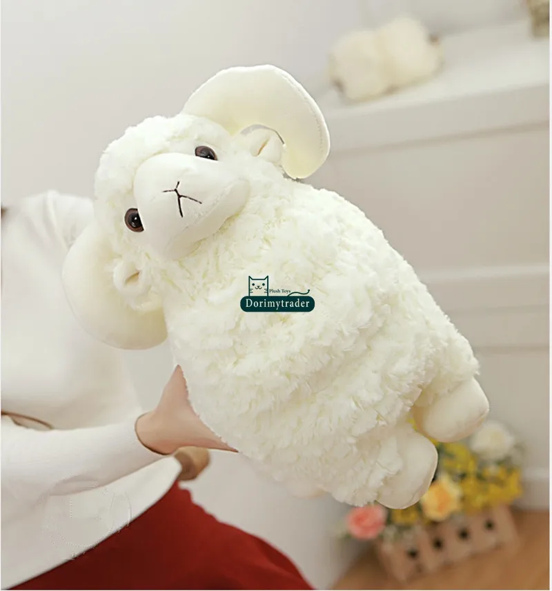 Dorimytrader Giant Animal Sheep Toy Мягкая мягкая плюшевая милая козьей куклой 3 цвета Nice Baby Gift 24inch 60cm DY60924