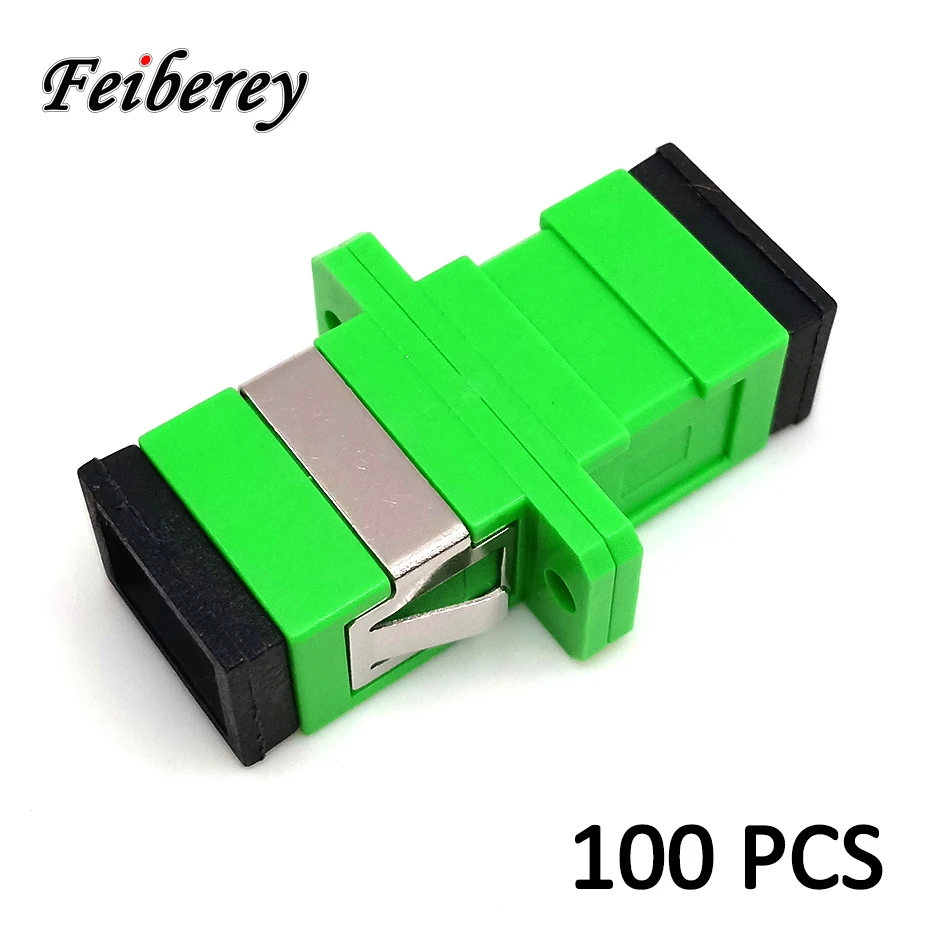 

100pcs SC/APC Optical Fiber Adapter SM Singlemode Simplex SC APC FTTH Optic Fiber Coupler Fibra Optica Fibre Optique Adapter
