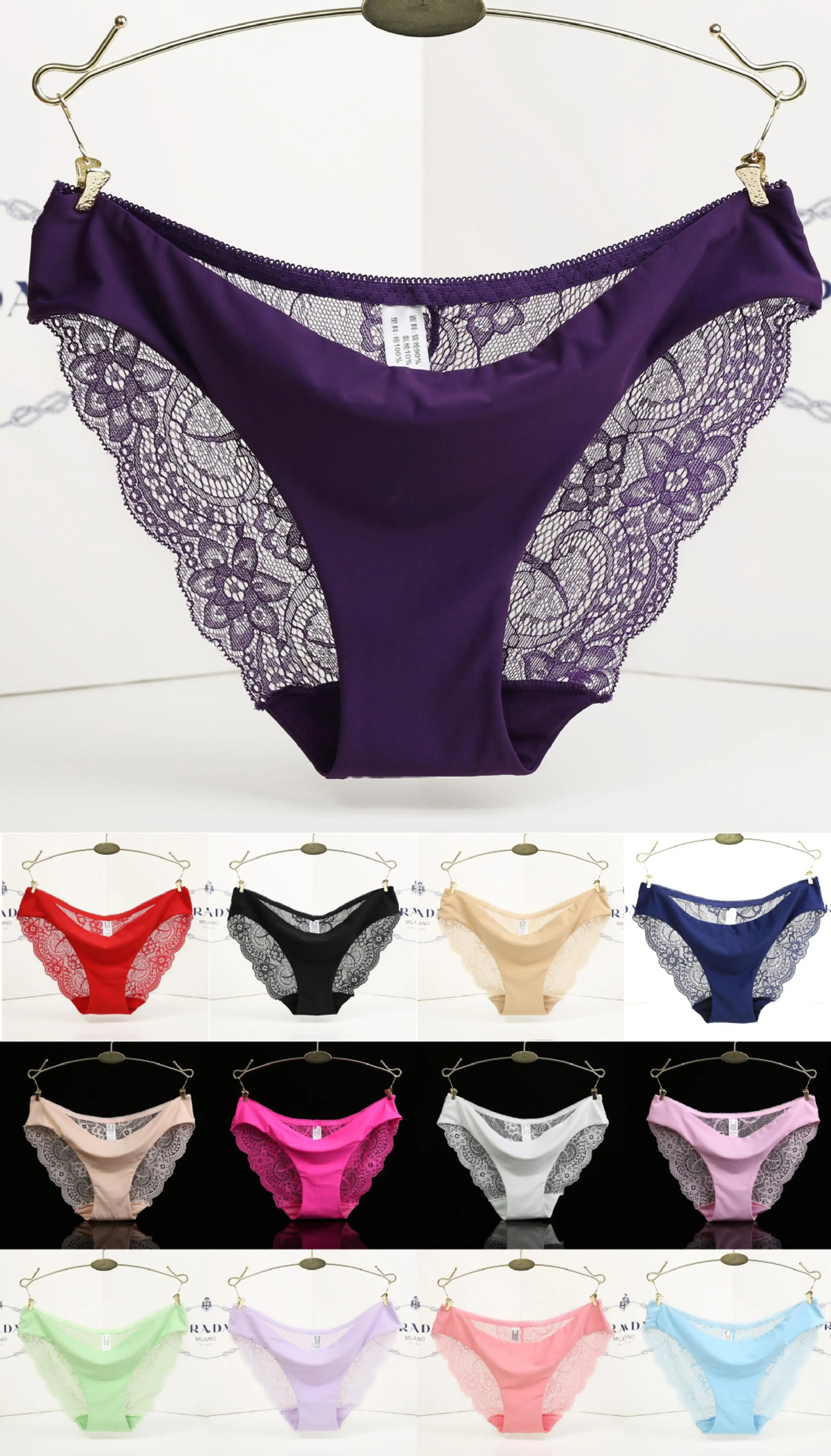 plus size panties New Arrival Women Sexy Lace Panty Women Low Waist Cotton Underwear Sexy Transparent Under wear Ladies high waisted underwear tummy control