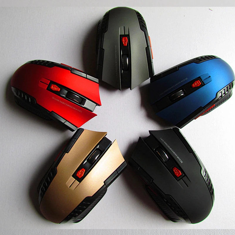 

2PCS New Game Wireless Mouse Mini 2.4Ghz Optical Mouse Gamer for PC Gaming Laptops Mice with USB Receiver Drop Shipping