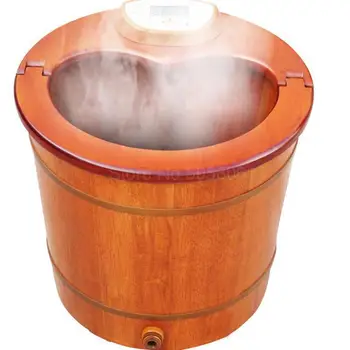 

Massage Foot Bath Heating Natural Oak Barrel Footbath Washing Foot Bath Bubble Foot Barrels Deep Foot Bath