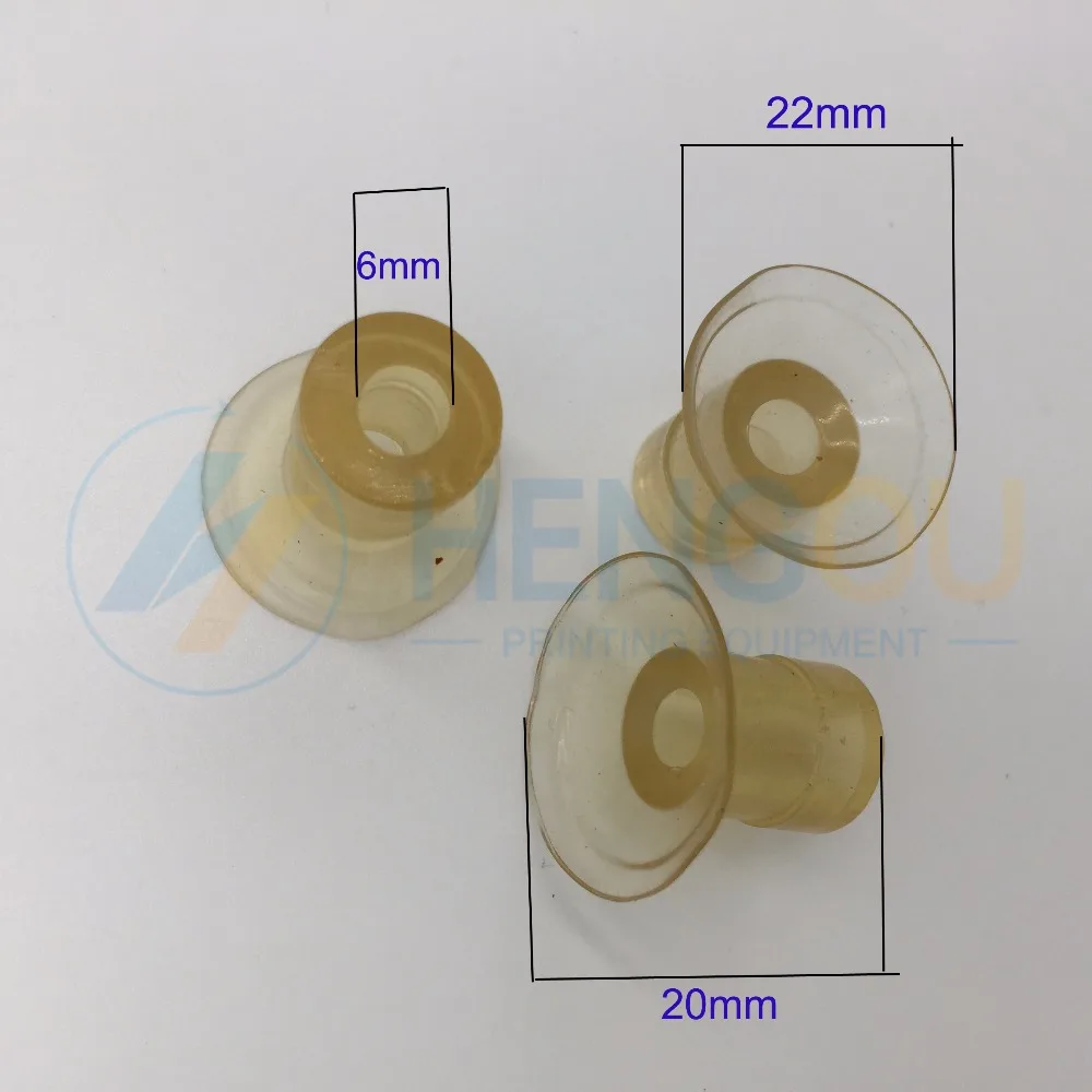

10 pieces good quality polyurethane printing machine parts rubber sucker for Ryobi