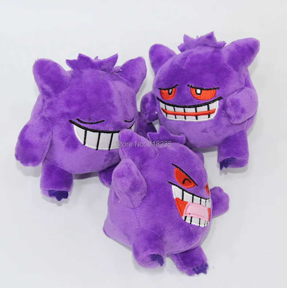 10/лот Новинка " 13 см Плюшевые игрушки Gengar кукла-брелок для ключей мягкий аниме мультфильм для детей мягкие игрушки