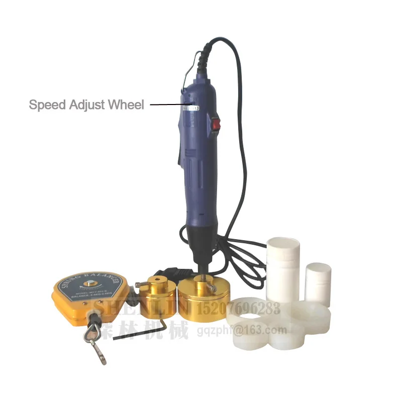 SHENLIN Hand held capping tool speed adjustable bottle capping machine