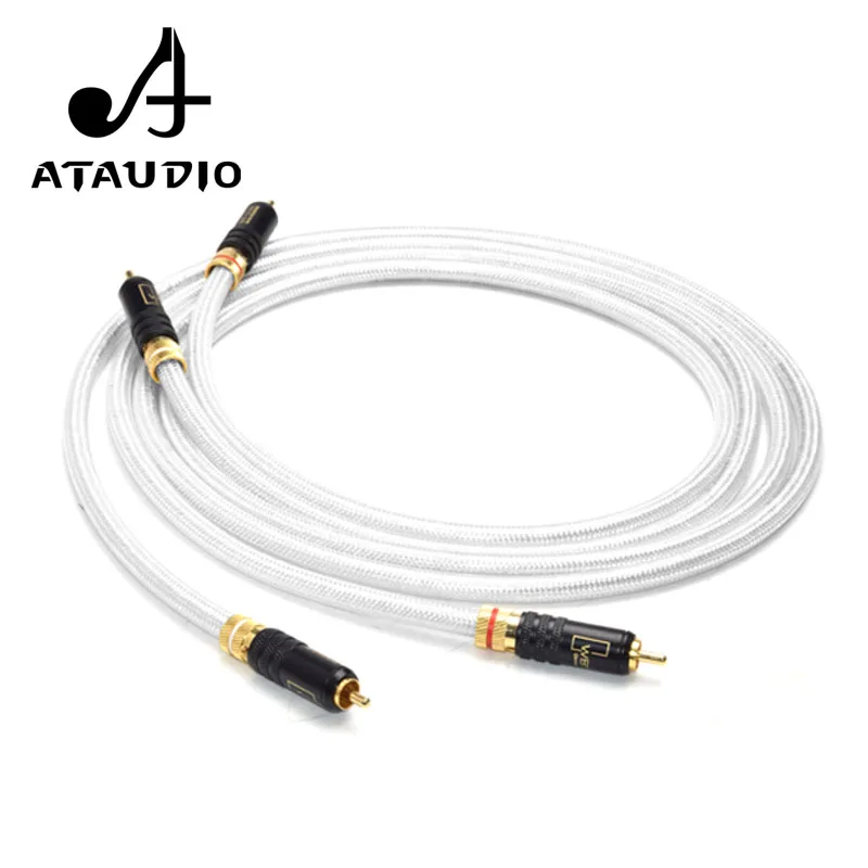 ATAUDIO медный и посеребренный Hifi RCA кабель Hi end 2RCA Папа папа|Кабели VGA| |