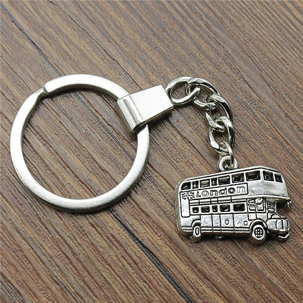 

25x20mm London Bus Keychain Men Jewelry New Fashion Keychain Party Gift Dropshipping Jewellery