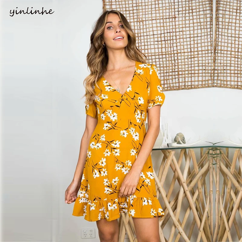 yellow summer dresses 2019