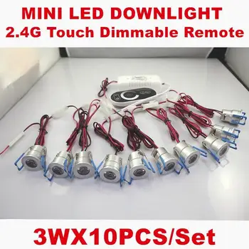 

15pcs/lot Dimmable 3W Mini LED Cabinet Light AC85-265V Mini LED Spot Downlight Include LED Drive CE ROHS Ceiling Lamp Mini Light