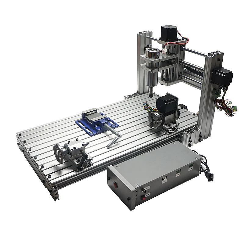 

3060 cnc router engraver 400W spindle 3 axis 4 axis metal DIY mini cnc milling machine with free drilling bits collet and clamps