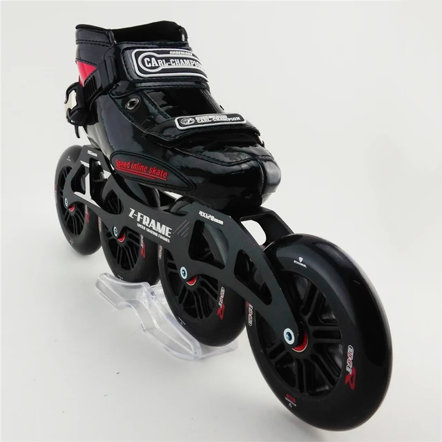 Best price at $158 Cheap Professional Adults Inline Speed Skates Shoes Heelys Roller Skate Speed Skate Patins Roller Skate with4*120MM frame