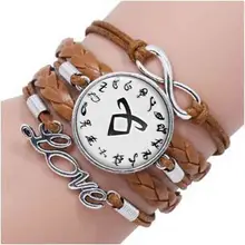 The mmoral Instru мужской ts город браслет с костями винтажная ангельская сила руны теневые охотники браслет для мужчин и женщин HZ1