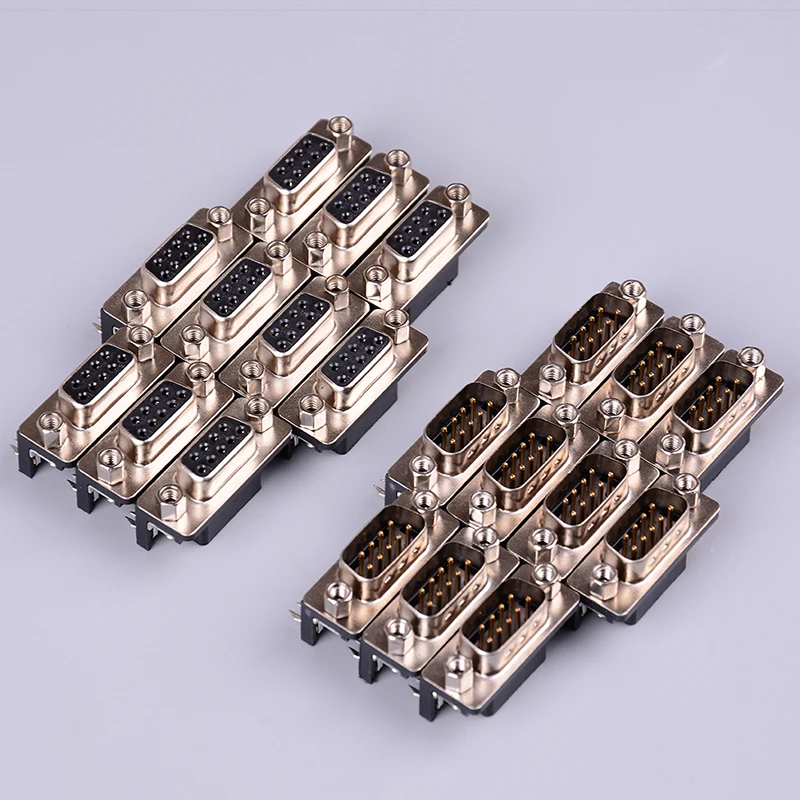

10Pcs/lot DB-9 DB9 Male Female PCB Mount DR-9S PCB Connector RS232 Connector