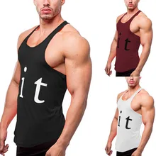 OA мужская майка с милым освещением для бодибилдинга тренажерный зал Стрингер Y-Back Muscle Racerback