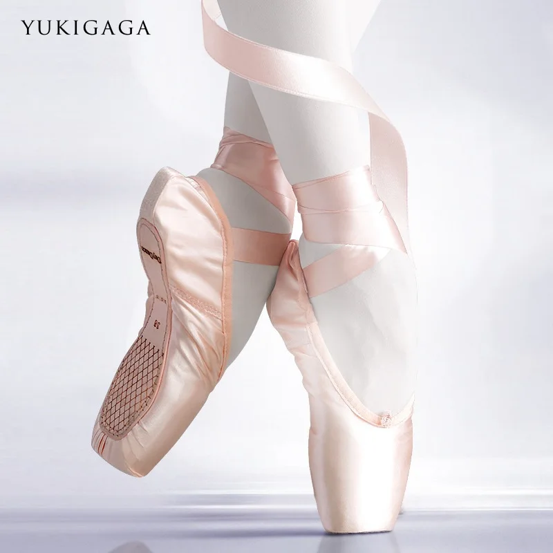 cream satin ballet shoes