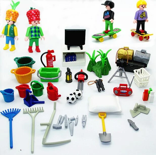 Playmobil – Jouets Originaux Pour Enfants, Accessoires, Outils, Lits, Tv,  Sac De Football, Seau, Bureau, Herbe, Appareil Photo, Mini Jouets -  Figurines - AliExpress