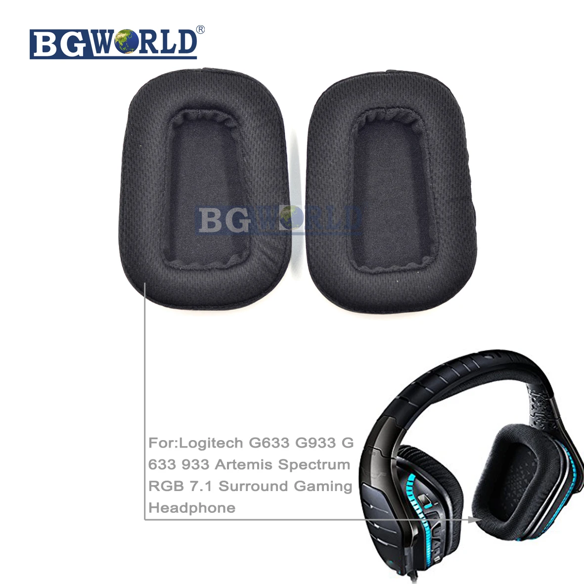 Женские амбушюры подушки аксессуары для Logitech G633 G933 G 633 933 детали наушников|headphone