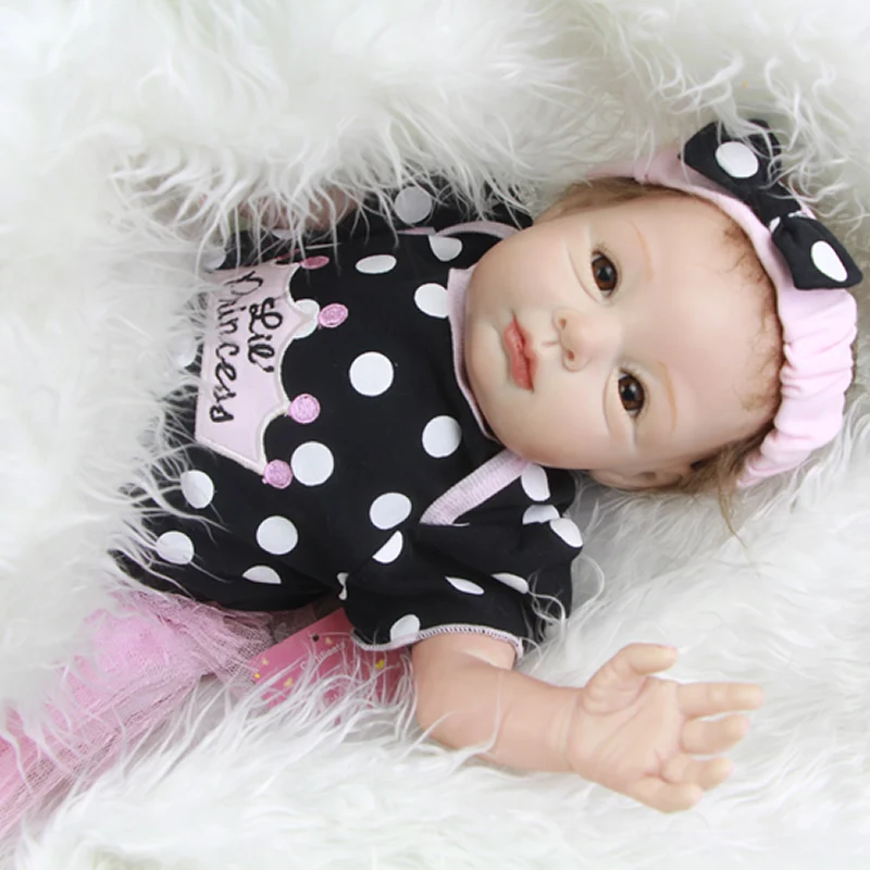 22 Inch 55 CM Truly Real Newborn Lifelike Princess Girl Babies Realistic Handmade Reborn Dolls