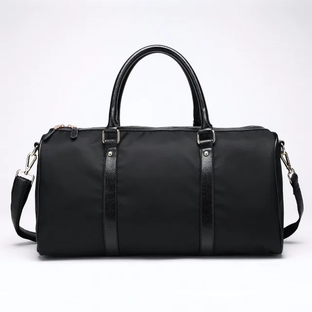 Fashion Weekend Bag Nylon Black Color Travel Man And Women S Fashion Weekend Bag Nylon Black Color Travel Man And Women S Overnight Capacity